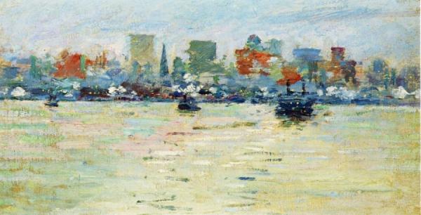 The Ferry by Theodore Robinson