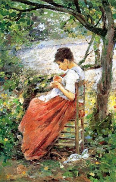 Theodore Robinson The Layette