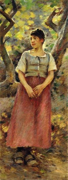 The Peasant Girl by Theodore Robinson