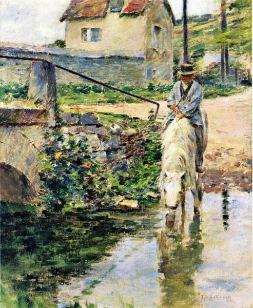 The Watering Place by Theodore Robinson