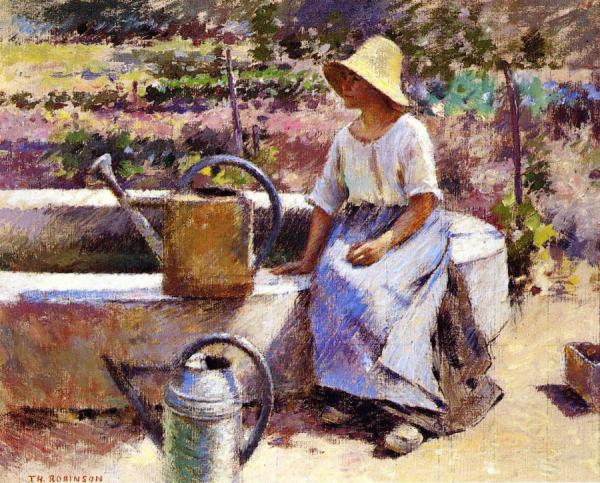 The Watering Pots by Theodore Robinson