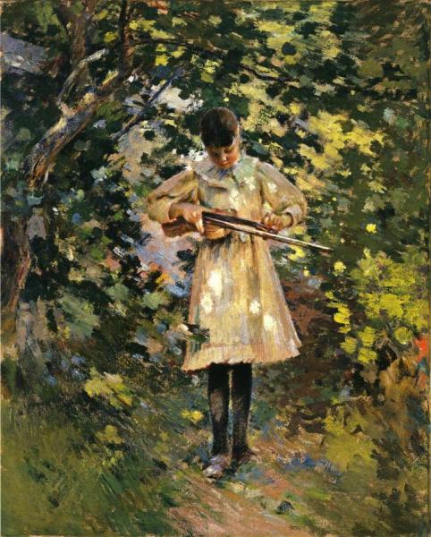 The Young Violinist by Theodore Robinson