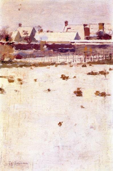 Winter Afternoon, Barbizon by Theodore Robinson