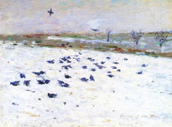 Winter, Giverny by Theodore Robinson