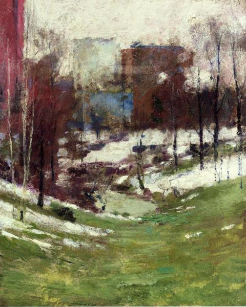 Theodore Robinson Winter In New York City