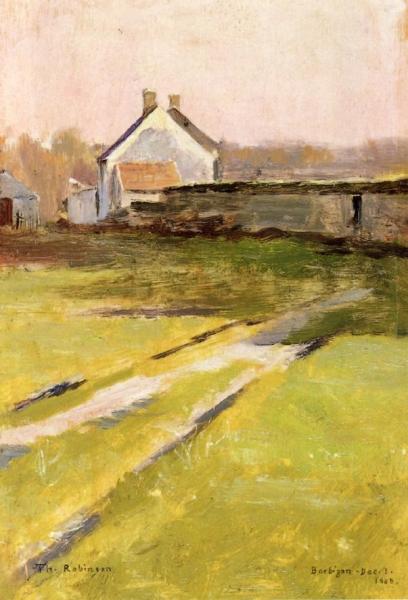 Winter Sunlight, Barbizon by Theodore Robinson