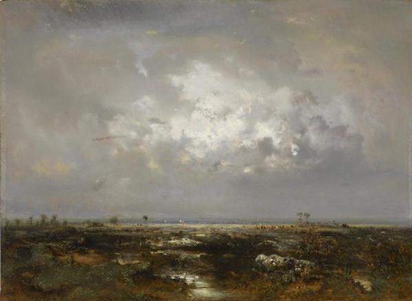 A Swamp In The Landes by Théodore Rousseau