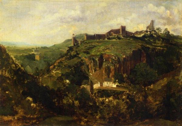 Bourg En Auvergne by Théodore Rousseau