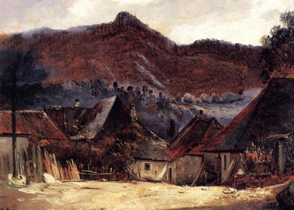 Cottages In The Jura by Théodore Rousseau