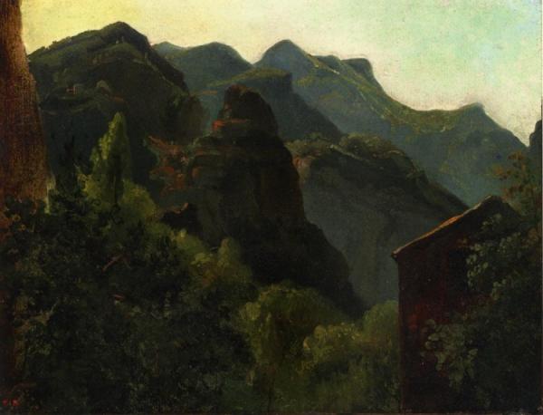 Side Of The Valley Of Saint-fiincent (auvergne) by Théodore Rousseau