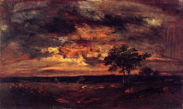Twilight Landscape by Théodore Rousseau