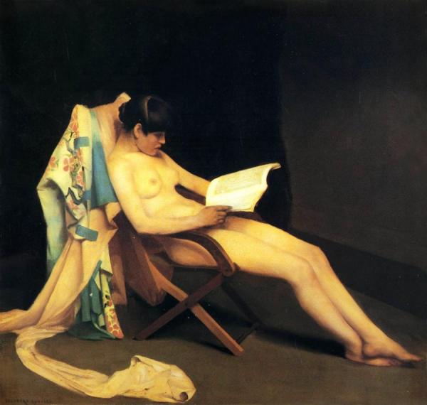 The Reading Girl by Théodore Roussel