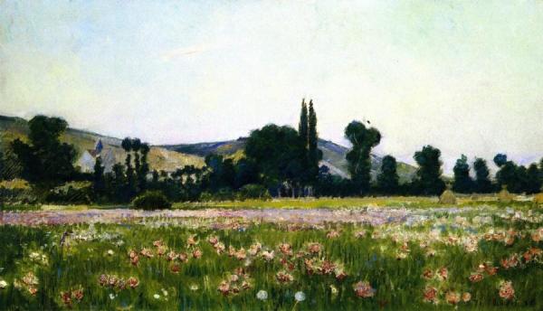 Flowering Fields, Giverny by Theodore Wendel