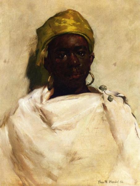 Portrait Of A Moroccan Youth by Theodore Wendel