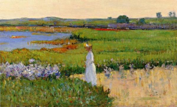 Woman By The Sea, Cape Ann, Massachusetts by Theodore Wendel