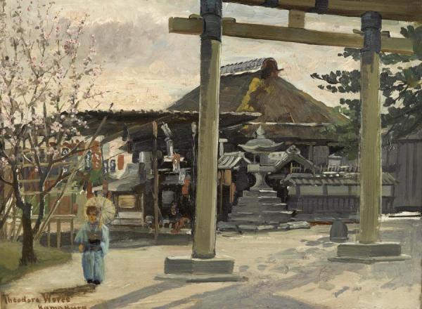 A Wayside Tavern, Kamakura, Japan, 1895 by Theodore Wores