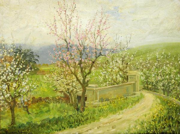 Cherry Blossoms,1927 by Theodore Wores
