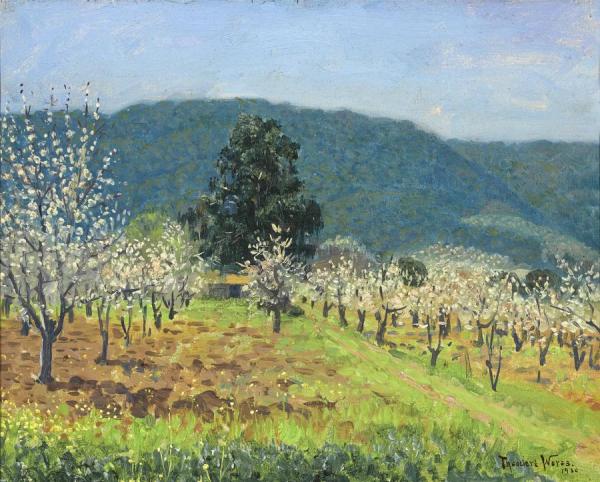 Foothill Orchard, Saratoga, California by Theodore Wores