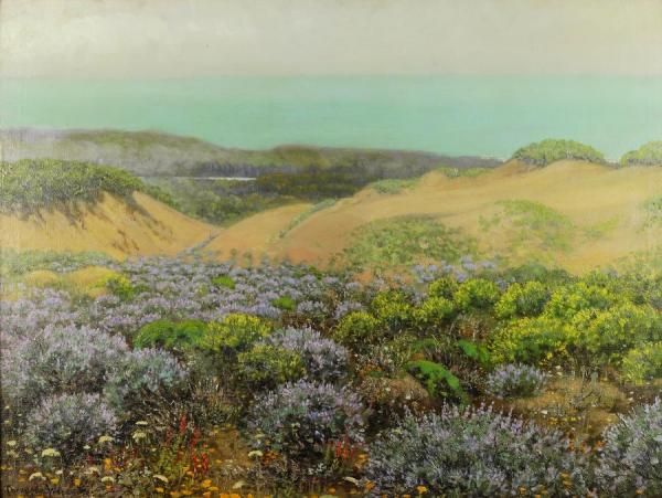 San Francisco Sand Dunes And Lake Merced by Theodore Wores Oil Painting Reproductions