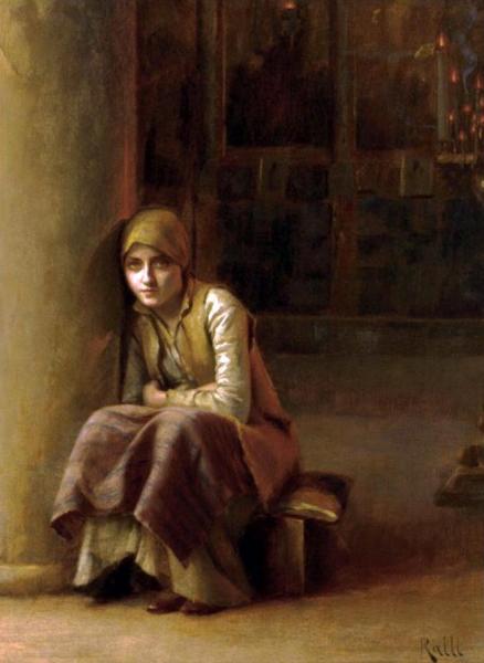 A Pensive Moment by Theodoros Ralli