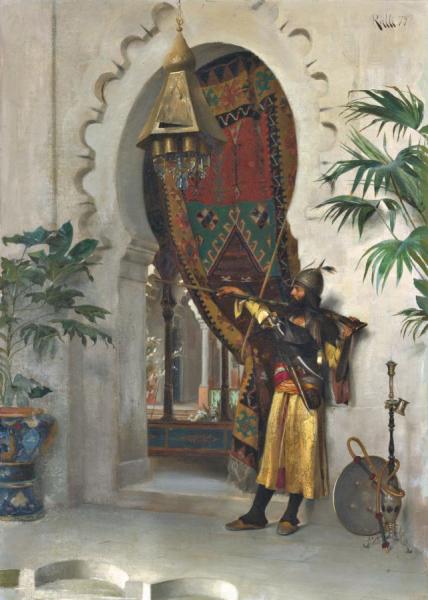 An Eastern Guard(la Sentinelle) by Theodoros Ralli
