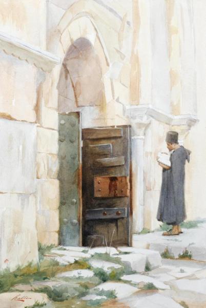 Theodoros Ralli Entrance To The Virgin's Tomb, Jerusalem