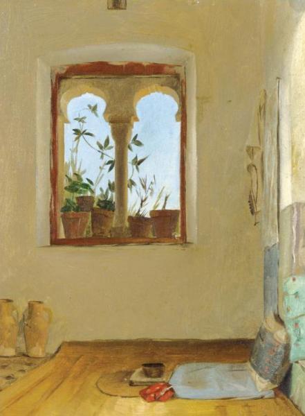 Interior With Bed by Theodoros Ralli