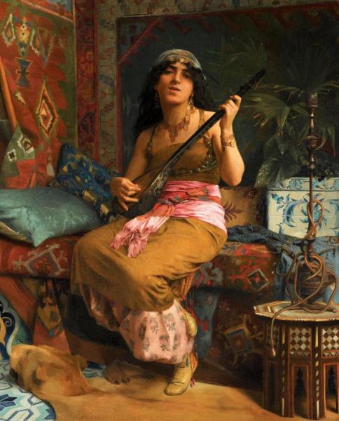 Theodoros Ralli Nasli (jouant De Le Guitare)