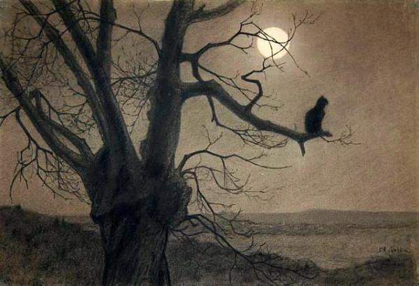 Chat Au Clair-de-lune by Theophile-alexandre Steinlen