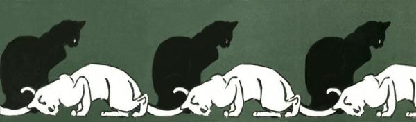 Frise De Chats by Theophile-alexandre Steinlen Oil Painting Reproductions