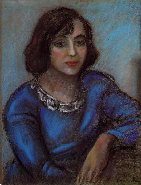 Portrait Of A Young Woman by Theophile-alexandre Steinlen