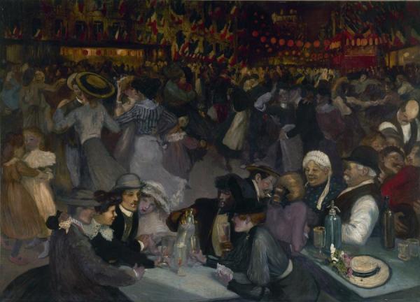 The Ball Of July 14 by Theophile-alexandre Steinlen