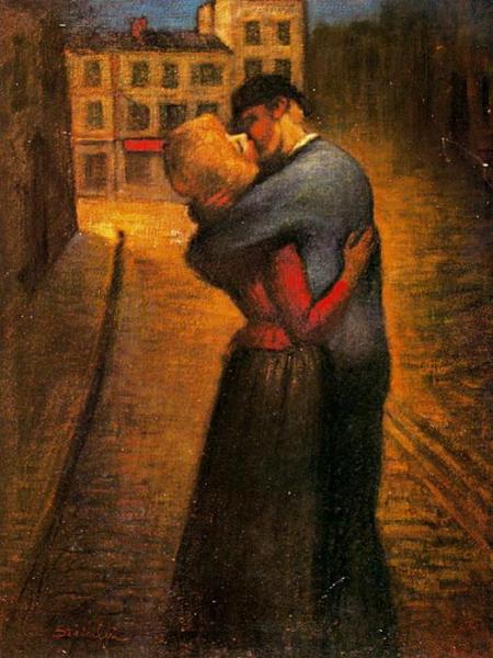 The Kiss by Theophile-alexandre Steinlen