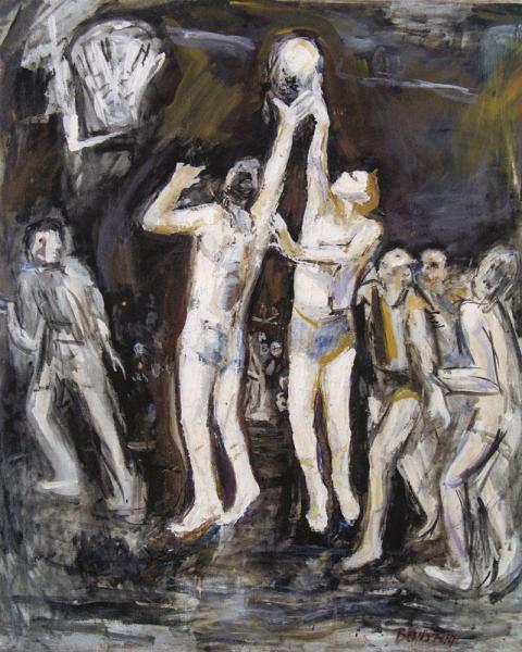 Basketball Players, 1949 by Theresa Bernstein