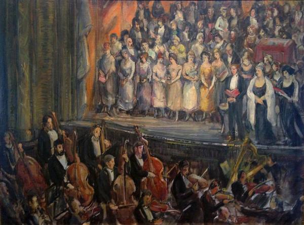 Verdis Requiem,1930 by Theresa Bernstein