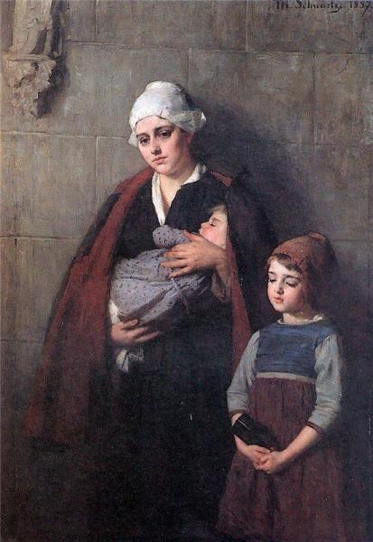 Poor Yet Rich by Therese Schwartze Oil Painting Reproductions