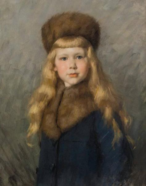 Portrait Of A Child by Therese Schwartze