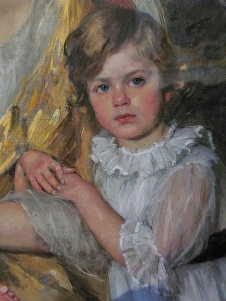 Portrait Of A Child by Therese Schwartze