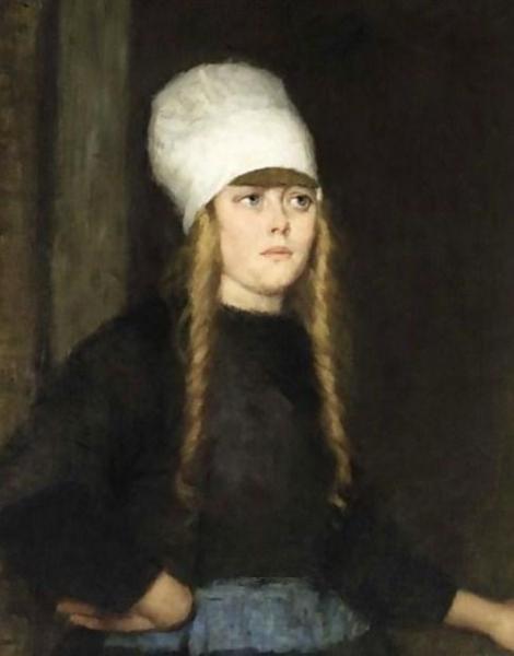 Therese Schwartze Portrait Of Aaltje Kaars