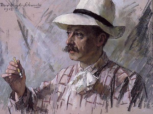 Portrait Of Dr. Salomon Benjamin Druif by Therese Schwartze