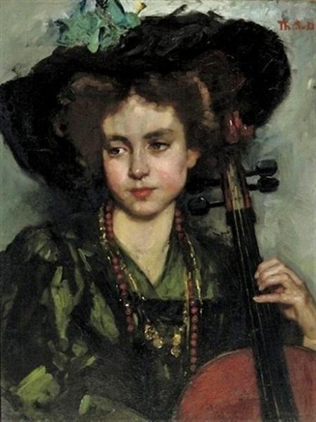 Therese Schwartze The Cellist