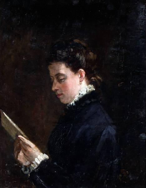 Therese Schwartze Woman Reading