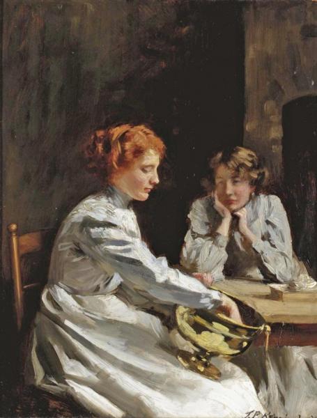 Polishing The Brass by Thomas Benjamin Kennington