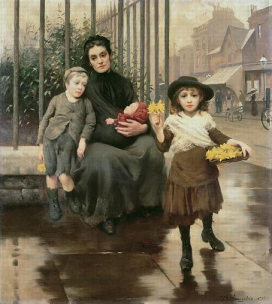 The Pinch Of Poverty by Thomas Benjamin Kennington