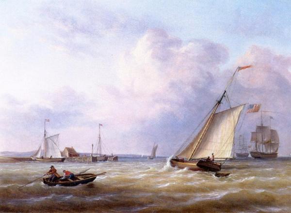 Philadelphia Harbor by Thomas Birch