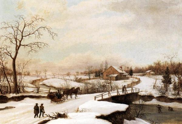 Philadelphia Winter Landscape by Thomas Birch
