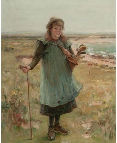 The Young Golfer by Thomas Bromley Blacklock