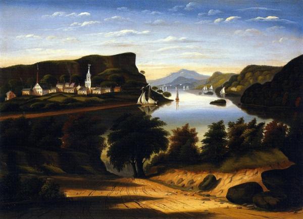 Lake George And The Village Of Caldwell by Thomas Chambers Oil Painting Reproductions