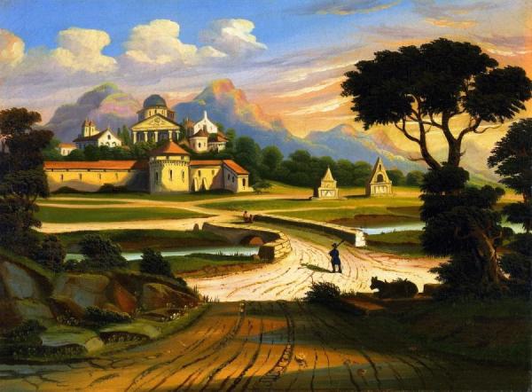 Thomas Chambers Landscape With Walled Town
