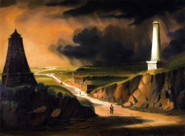 Road Across The Plain Of Waterloo by Thomas Chambers Oil Painting Reproductions